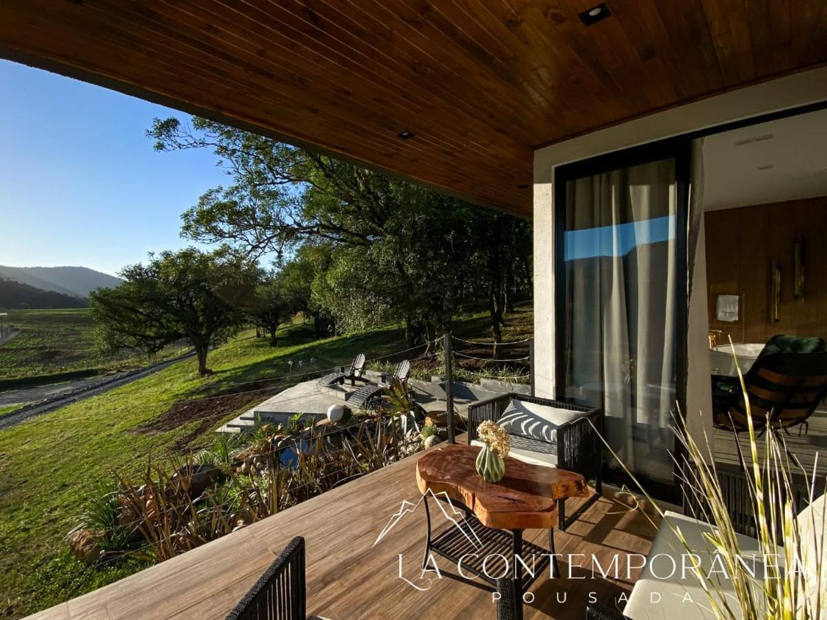 La Contemporanea Cabanas Prox A Cidade Vista Para Ponto Turistico Urubici Exteriör bild
